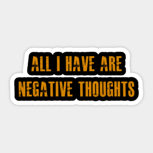 Joker 2019 Negative Thoughts Quote Sticker